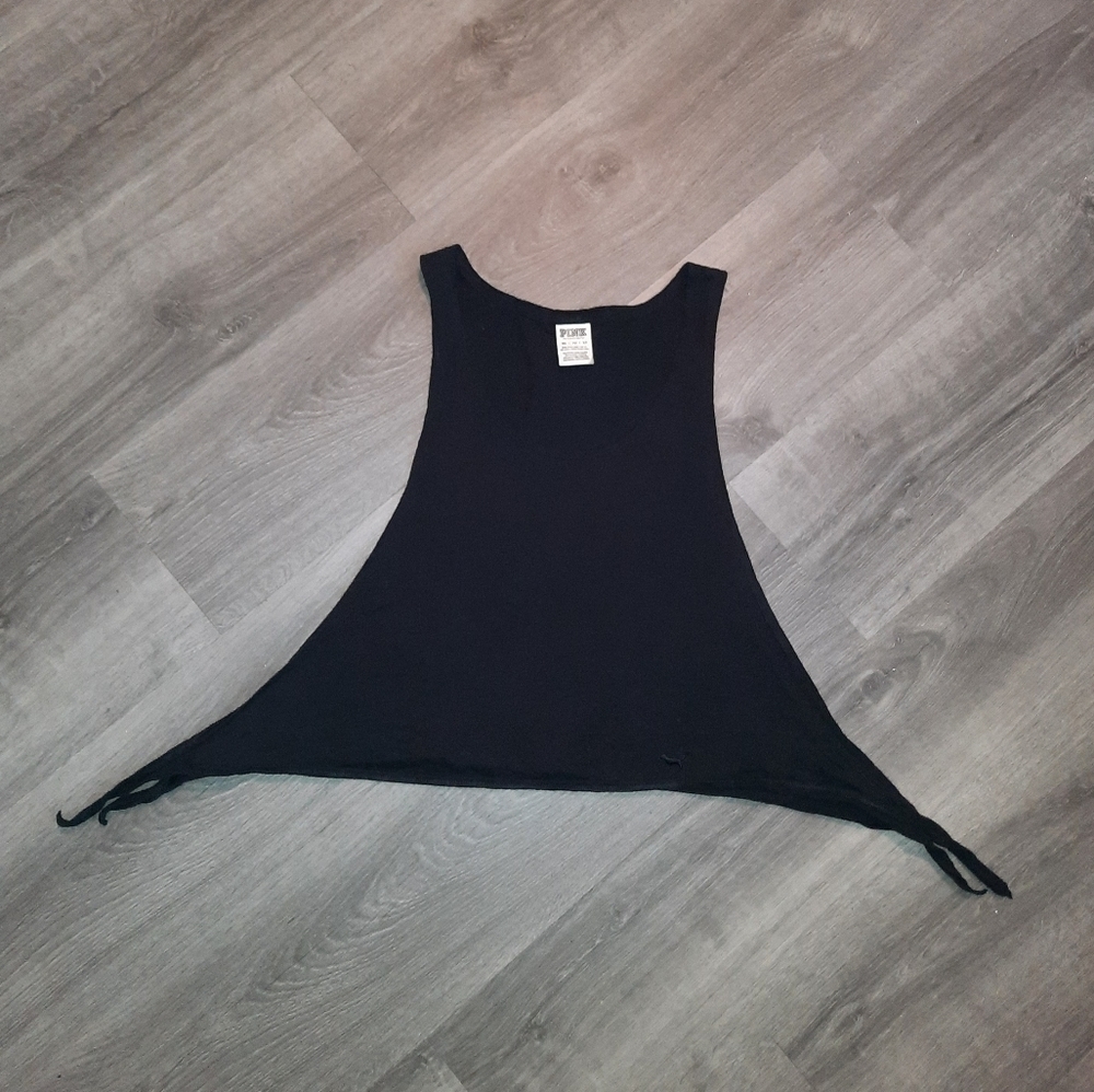 Victoria's Secret PINK Tie String Cropped Tank Top